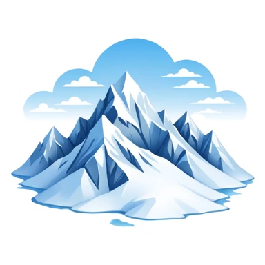 Snow mountain  sticker