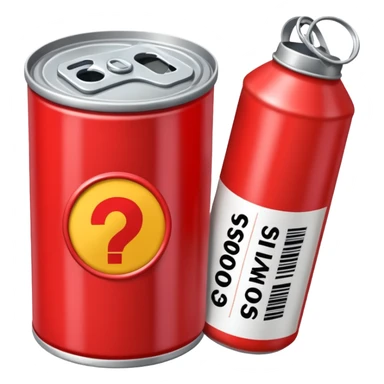 a can of gasoline and 2 tickets sticker