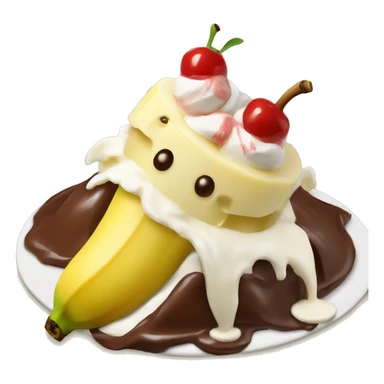 Banana split sticker