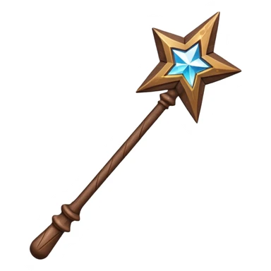 Magic wand from Harry Potter with sparkles around sticker