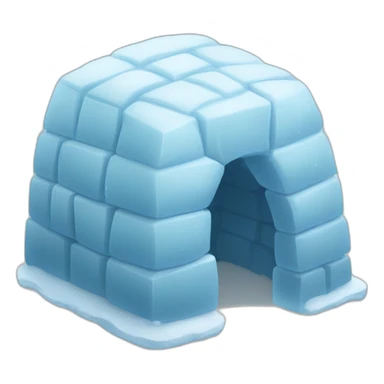 ice cube igloo sticker