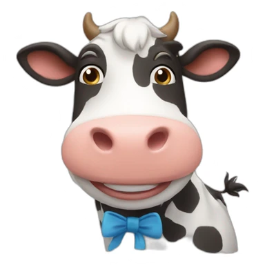 happy cow teacher sticker