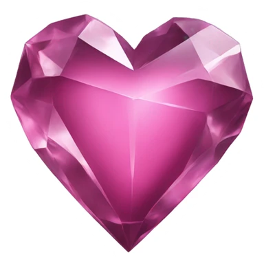 Crystal heart sticker