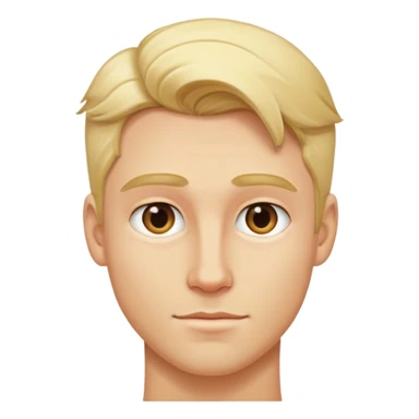 handsome man with blond   sticker