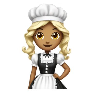 Fancy maid sticker