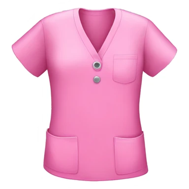 Pink scrub top sticker