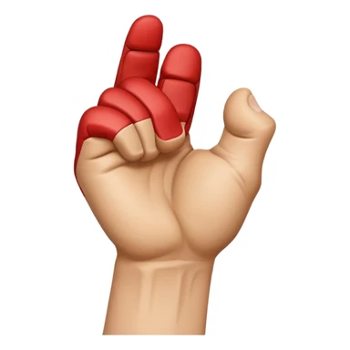 rear of veiny fist backview sticker