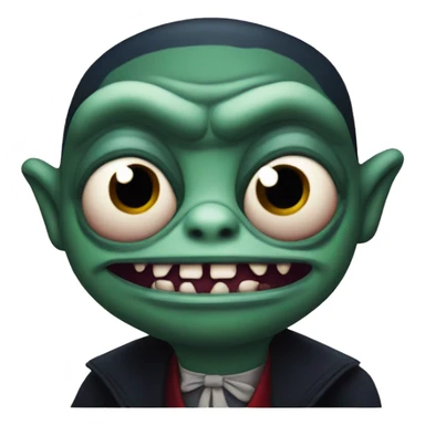 a vampire pepe frog sticker