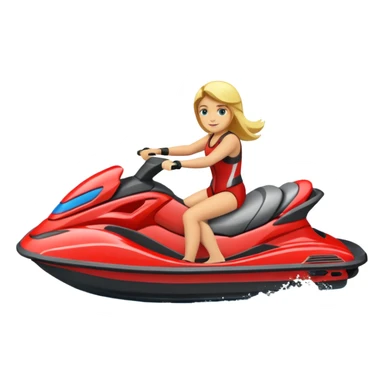 Jet ski with a group  sticker