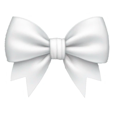 White bow sticker