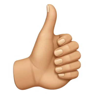 Daumen der nach rechts zeigt mit einem Finger  sticker