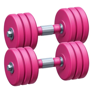 Pink dumbbells sticker