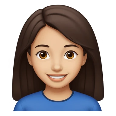 A dark brown-haired girl saying Maşallah sticker