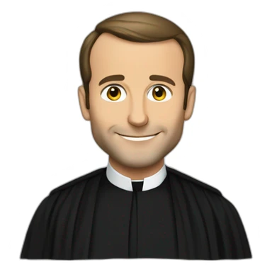 emmanuel macron wear abaya sticker