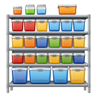 shelf organized household storage sticker