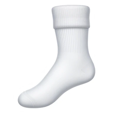 A female white sock sticker