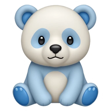 Oso de peluche blanco con lazito sticker