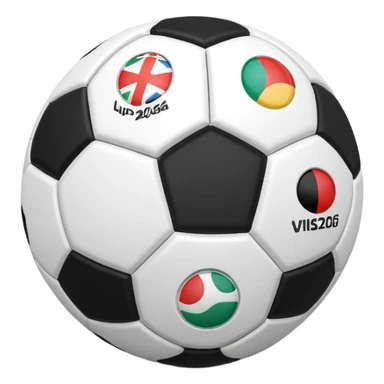 2026 world cup 3d football png sticker