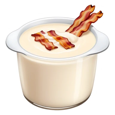 Bacon dip in milk sticker