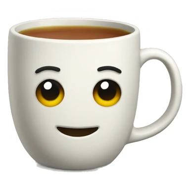 a mug of tea sticker