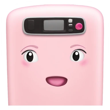 Light pink fridge sticker