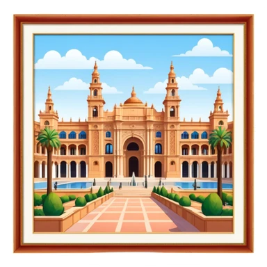 Cinematic Realistic Plaza de España Emoji  sticker