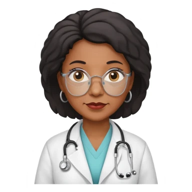 older black female physician sticker