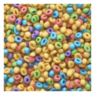 rainbow cereal with milk sticker