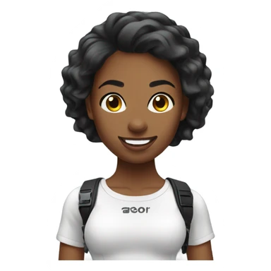 hot girl using gopro sticker