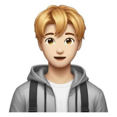 V from BTS groupe KPOP sticker