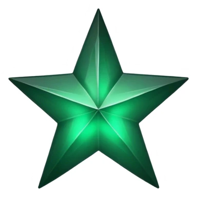 dark emerald aesthetic star sticker