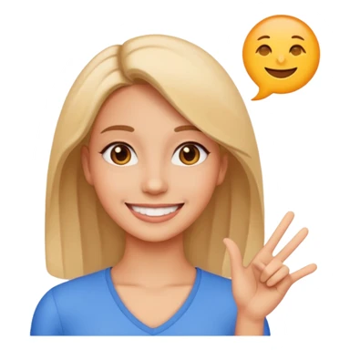 new emoji Be right back meeting time emoji female sticker