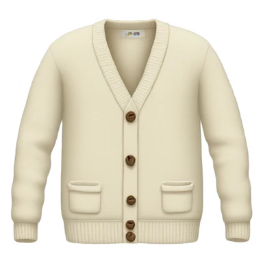 cream cardigan sticker