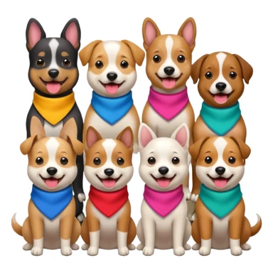 Dogs singing sticker