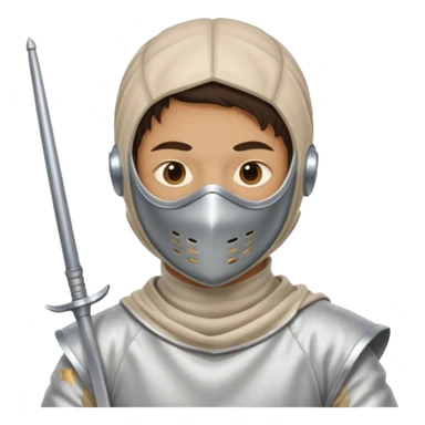 esgrimista com florete sticker