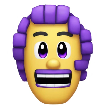 Purple Guy pixel FNAF sticker