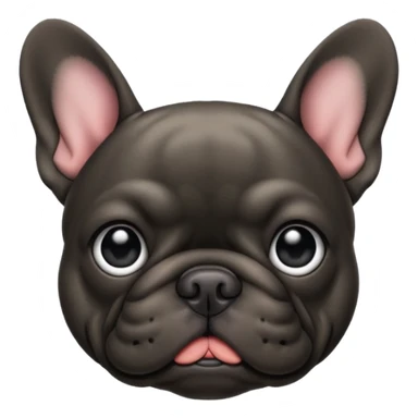French bulldog black sticker