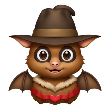 bat with hat sticker