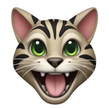 a venomous cat giving the thumbs up sticker