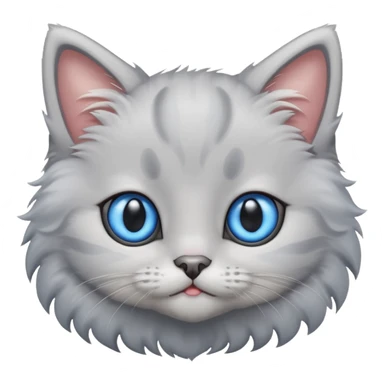 A grey kitten sticker