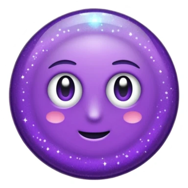 glitter purple and cian pin office sticker