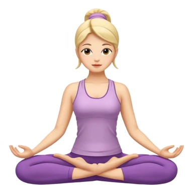 yoga women elegant sticker