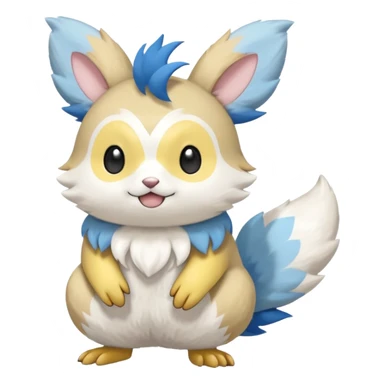 Watchog-Emolga-Pachirisu-Cacomistl-Fakemon-hybrid-creature (full body) sticker