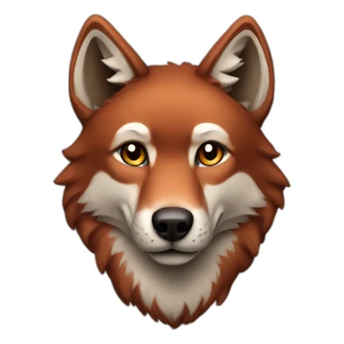 red wolf happy birthday sticker