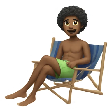 me sitting on the beach  sticker