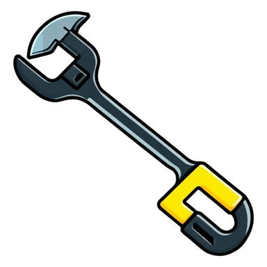 A wrench made of glowing digital code, binary numbers visible throughout the tool sticker