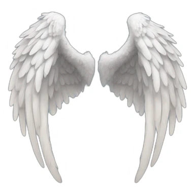 one pair of angel wings sticker