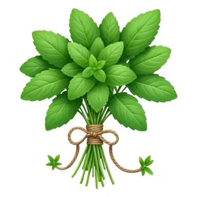mint herb bouquet sticker