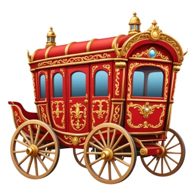 huge-horse-drawn-fancy-french-stagecoach-caravan sticker