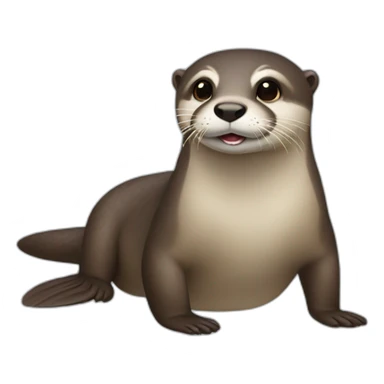 Loutre sticker